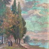 Breton landscape signed Emile Galois