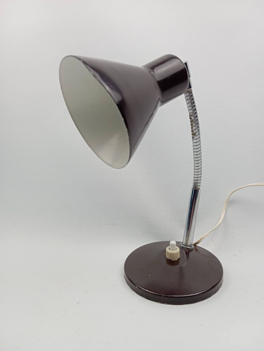 Lampe de bureau flexible vintage Aluminor