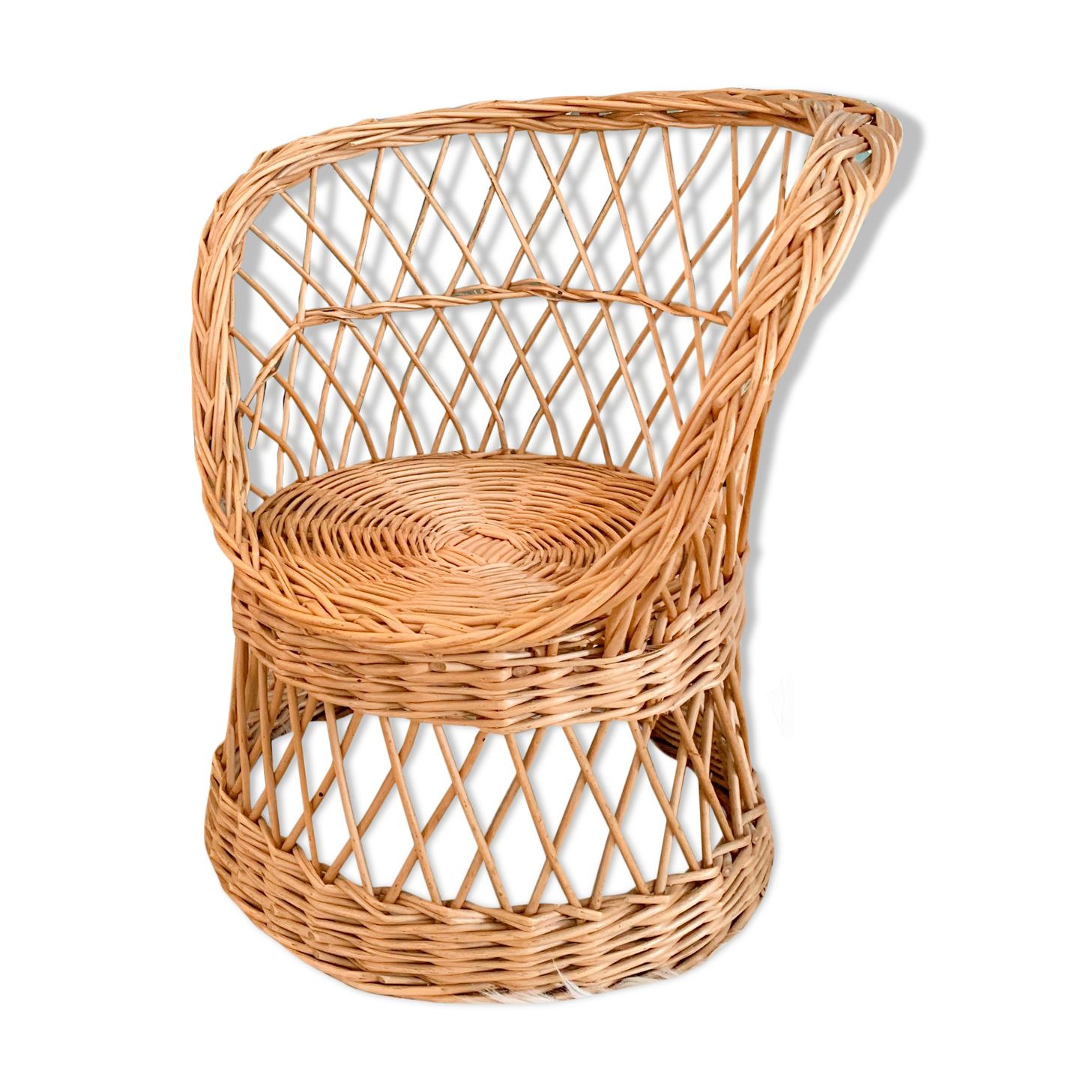 Fauteuil en osier