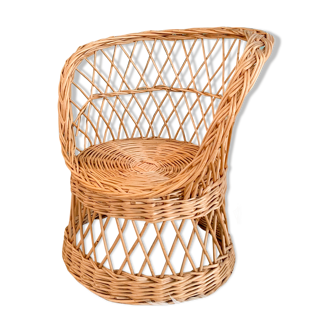 Armchair in wicker