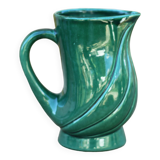 Vintage pitcher, vintage vase, Poët Laval turban model pitcher, PL France, vintage carafe, decoration
