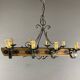 Rustic Wood and Metal Pendant Light