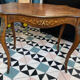 Marquetry table style louis XV