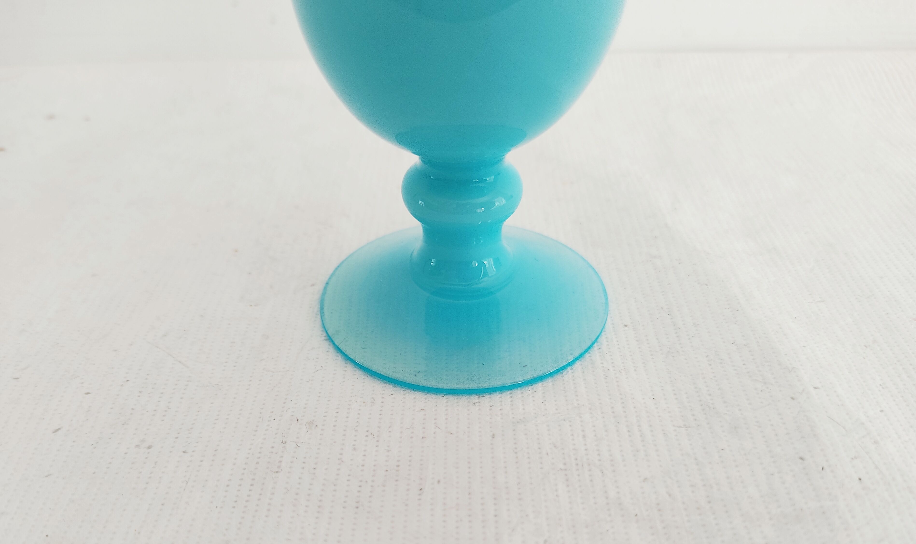 Light blue opaline soliflore vase