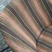 Mid-Century brown armchair in metal and upholstery fabric, VEB Waldheim 1960s