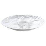 6 oyster plates white porcelain Pillivuyt