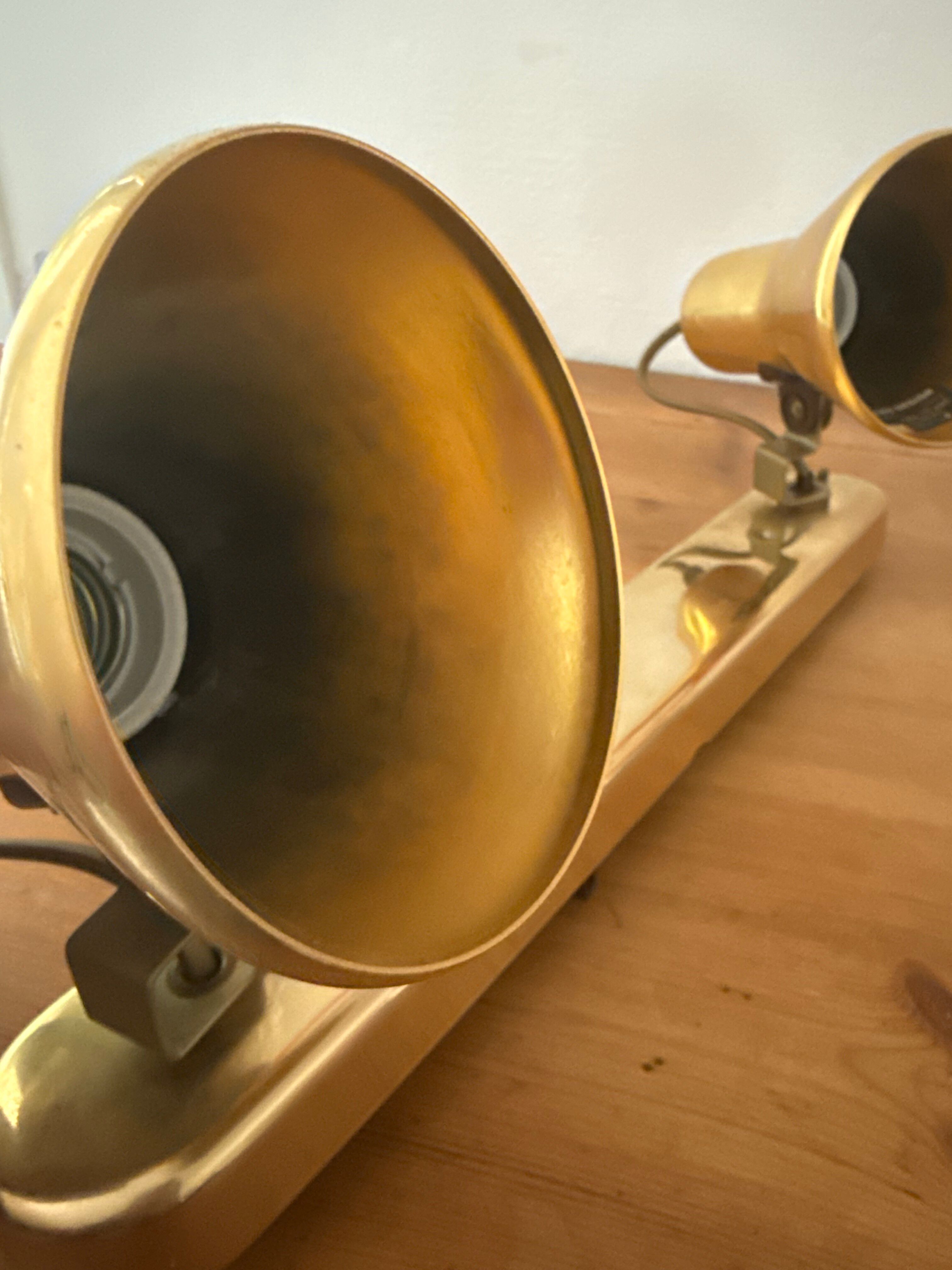 Vintage double spot wall light