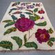 Vintage rose kilim rug 170x240cm shabby wool and silk, boho medium 2544