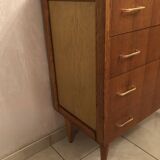 Scandinavian wooden chest of drawers from the 1960s