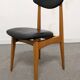 Series of 4 vintage chairs from the 50s/60s