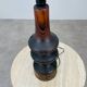 Brutalist wooden lamp 70s by Temde Leuchten