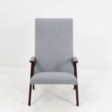 Danish teak highback easy chair 1960s