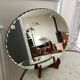 Duo of beveled mirror trays 50s