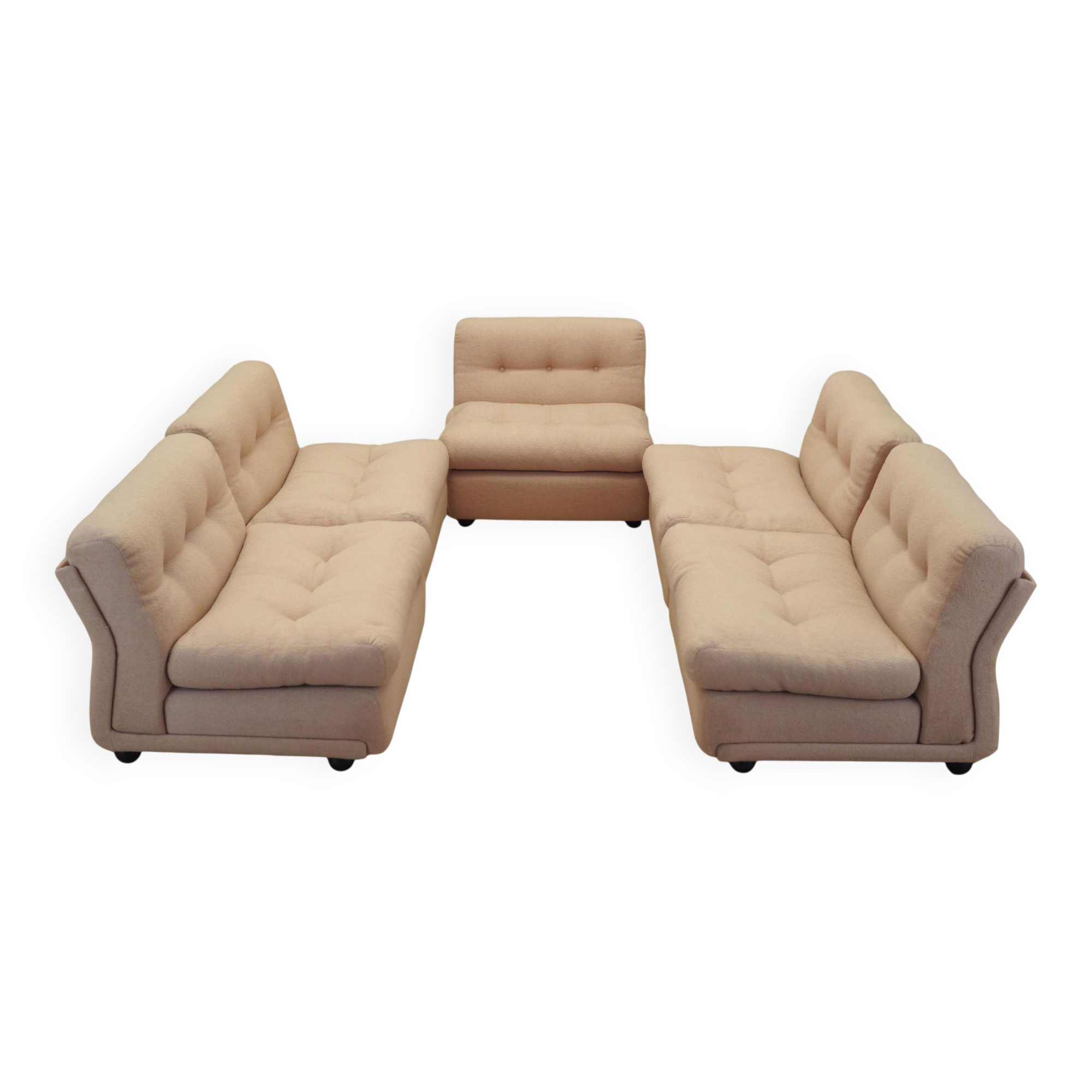 Canapé modulable, design italien, années 1970, designer : Mario Bellini, fabricant :