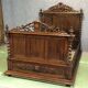 Henry II oak bed - early 20th