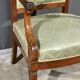 Paire de Fauteuils à Crosses en Acajou, époque Restauration – Début XIXe