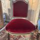 Set of 4 Napoleon III chairs in black and gold.
