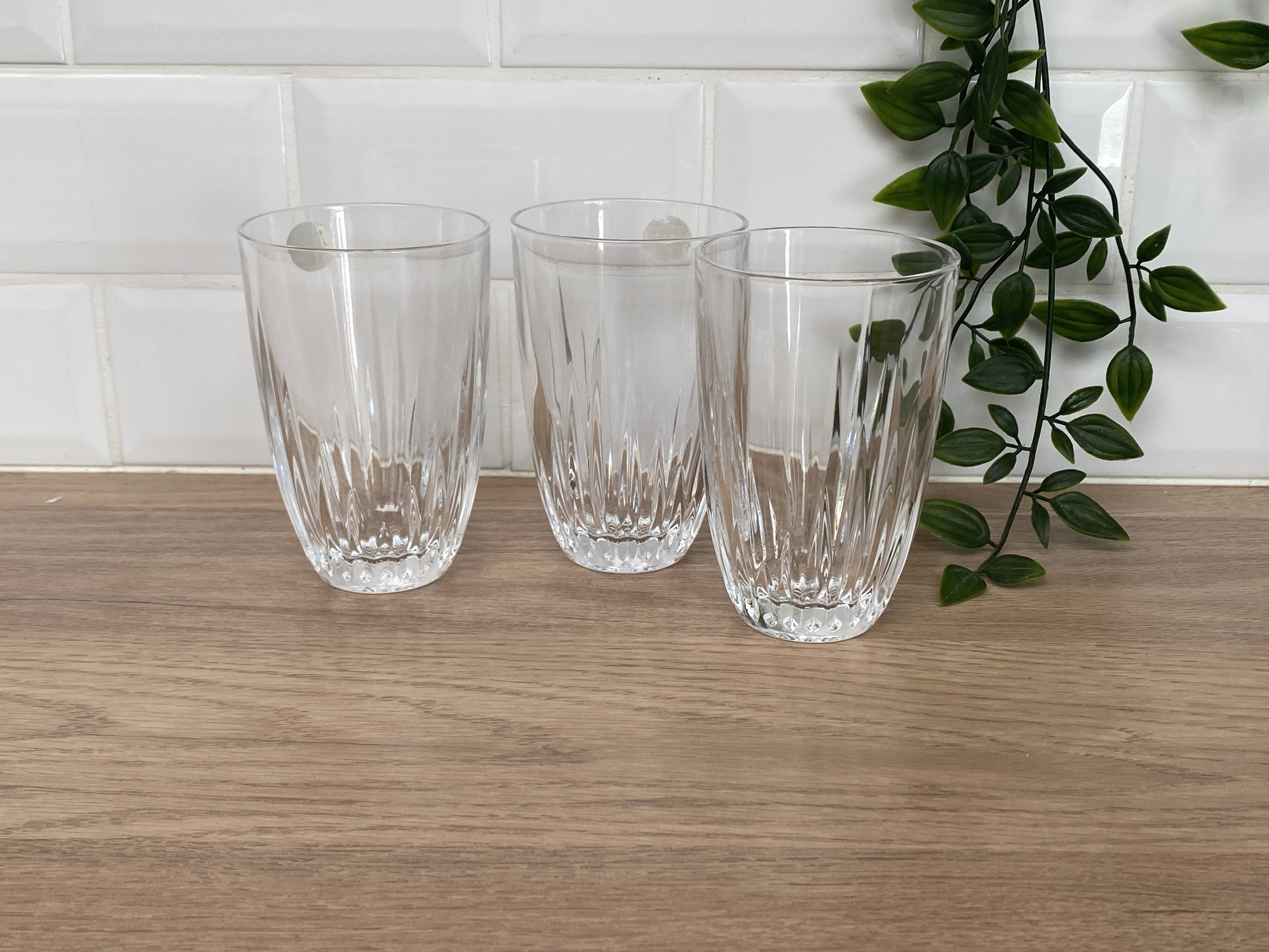 Set of 3 water glasses, Flanders Crystal, Austria model