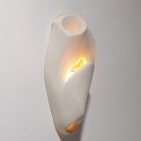 Applique "Coral 1" en grès blanc