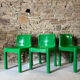 4 chaises modèle 4875 par C. Bartoli pour Kartell, 1970