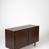 Pair of Scandinavian rosewood sideboard Omann Jun 1960s