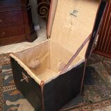 Travel trunk late nineteenth marked "At the start, Paris"