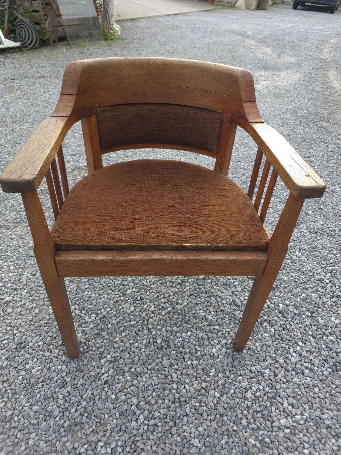 Vintage oak office chair