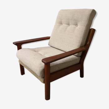 Mid - Century Danish teak armchair.