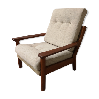 Mid - Century Danish teak armchair.