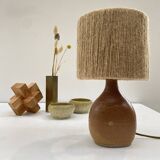 Sandstone lamp and its jute cord lampshade