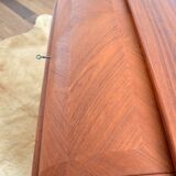 Swedish secretary sliding tray teak 1950s