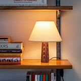 Small carved wooden lamp base, 1950s