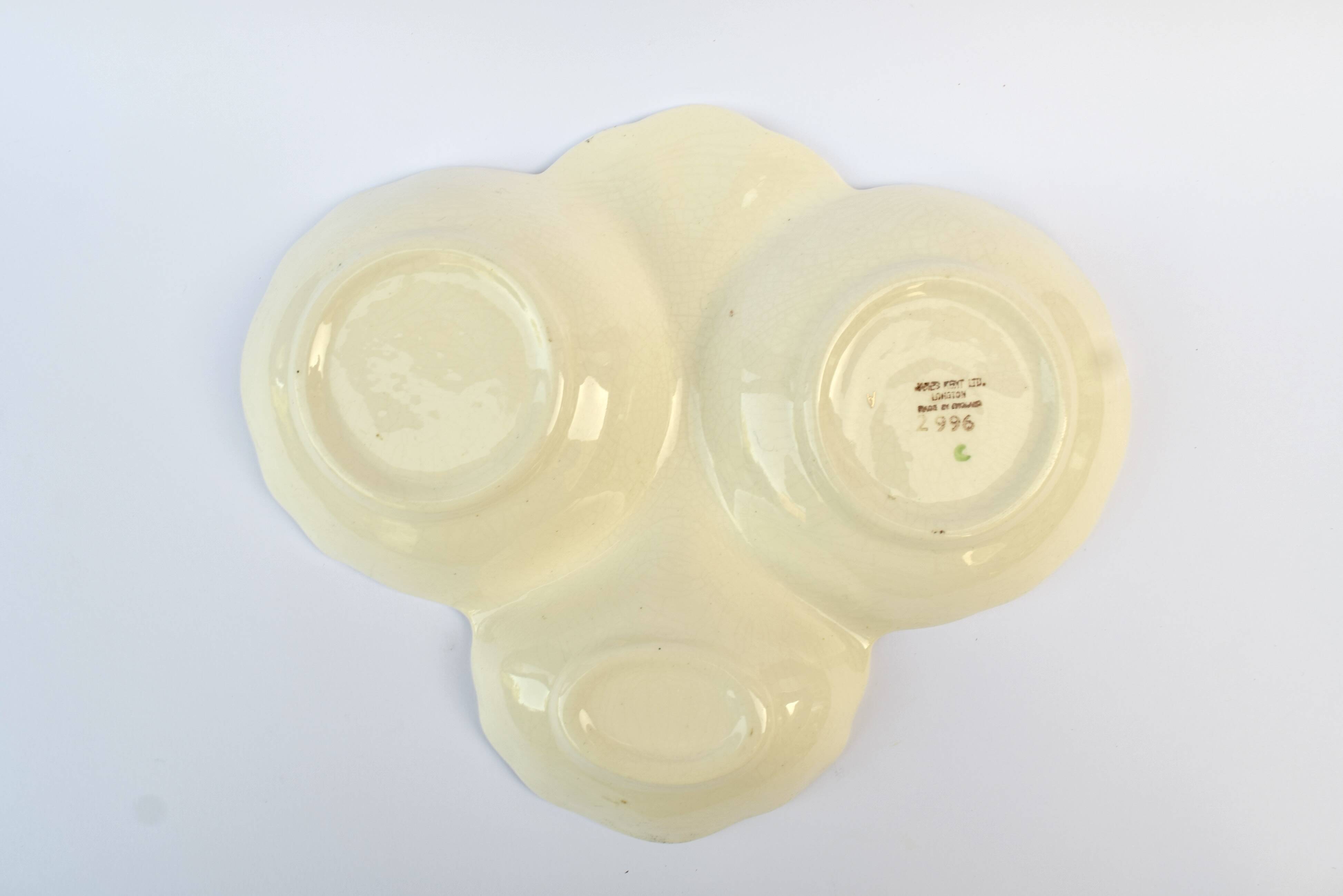 Vintage porcelain zakouski display James Kent Ltd - Longton - Made in England