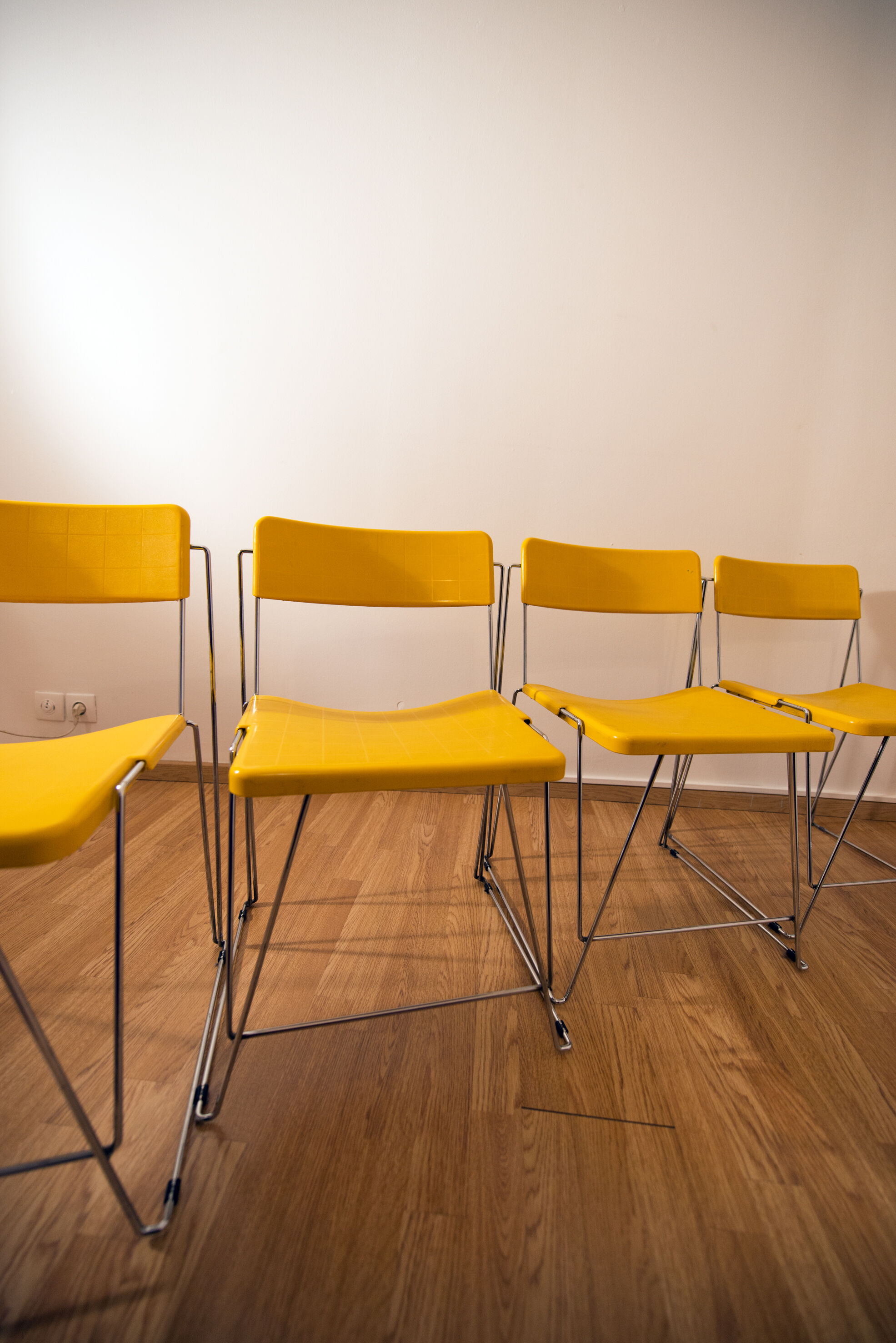 Set of four v-line magis chairs from Andries & Hiroko Van Honck