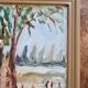 Vintage oil on canvas signed - Framed landscape of Vécétie