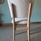 Art Deco white boucle chairs