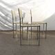 Set of 3 chrome spaghetti chairs model 101 from Belotti for Alias of the 70s-80s