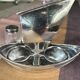 RARE silver-plated salt and pepper shaker set by Cristofle, Gallia collection