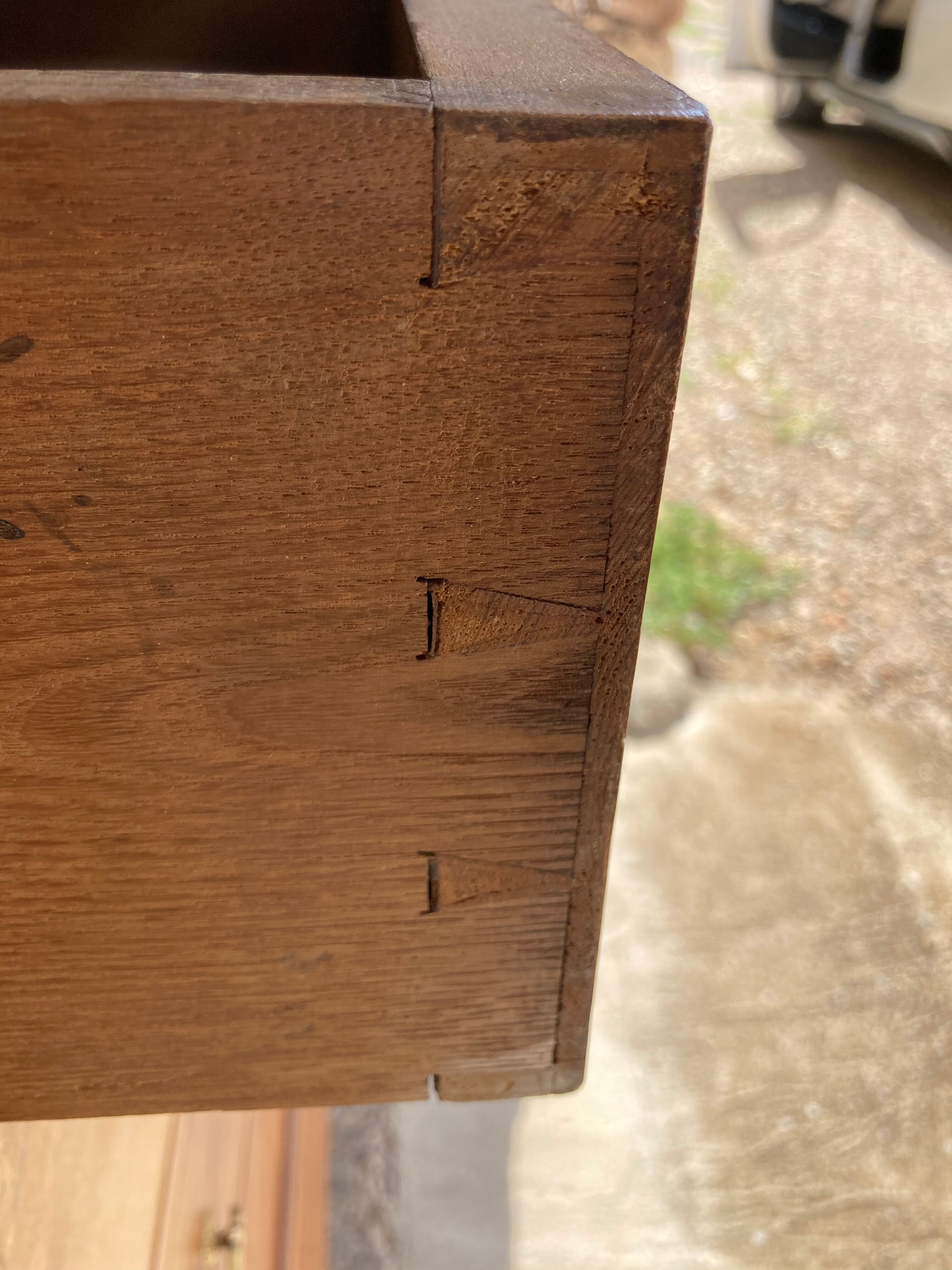 Walnut Louis XVI Style chest of drawers