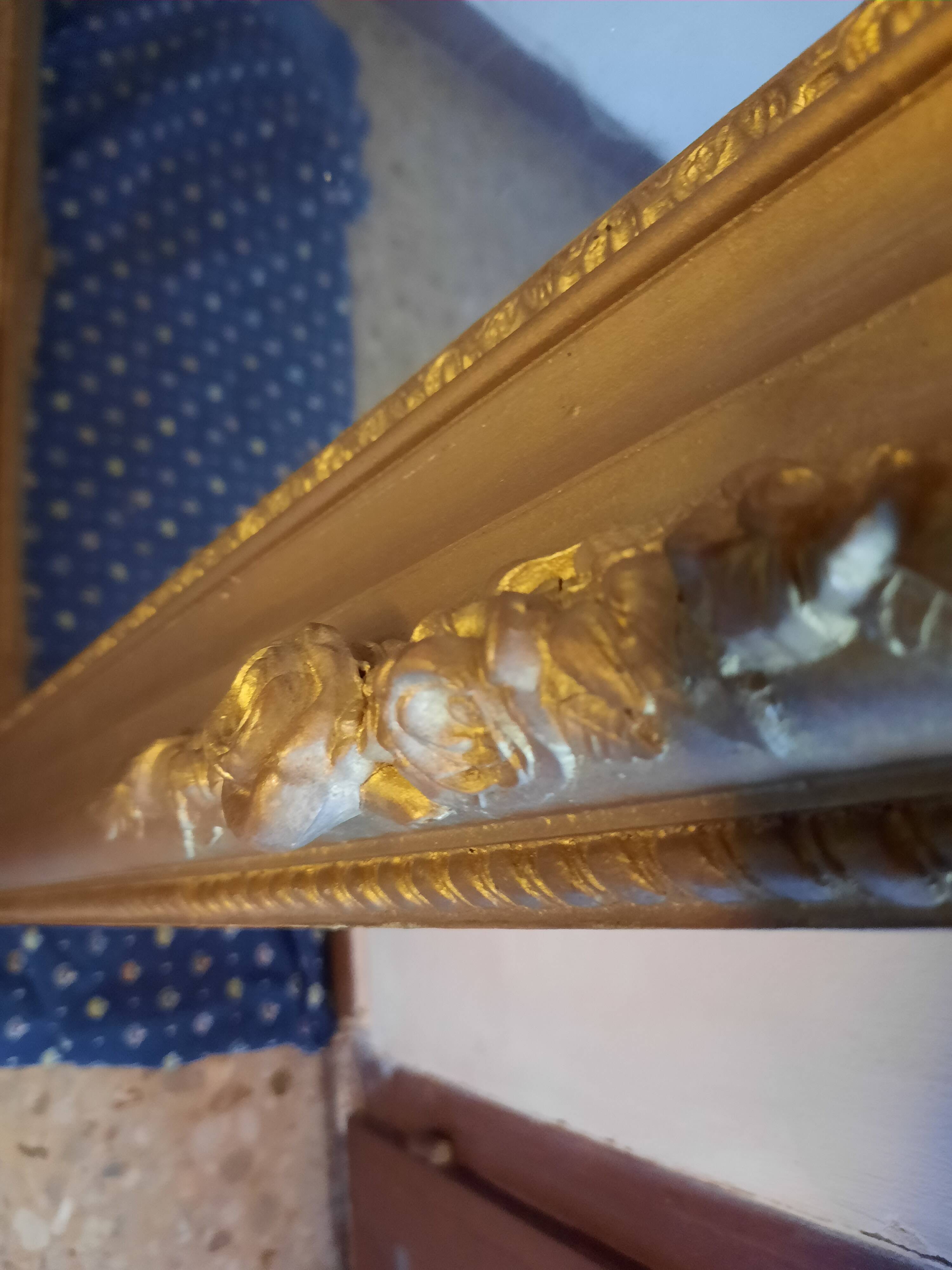 Very large gold mirror