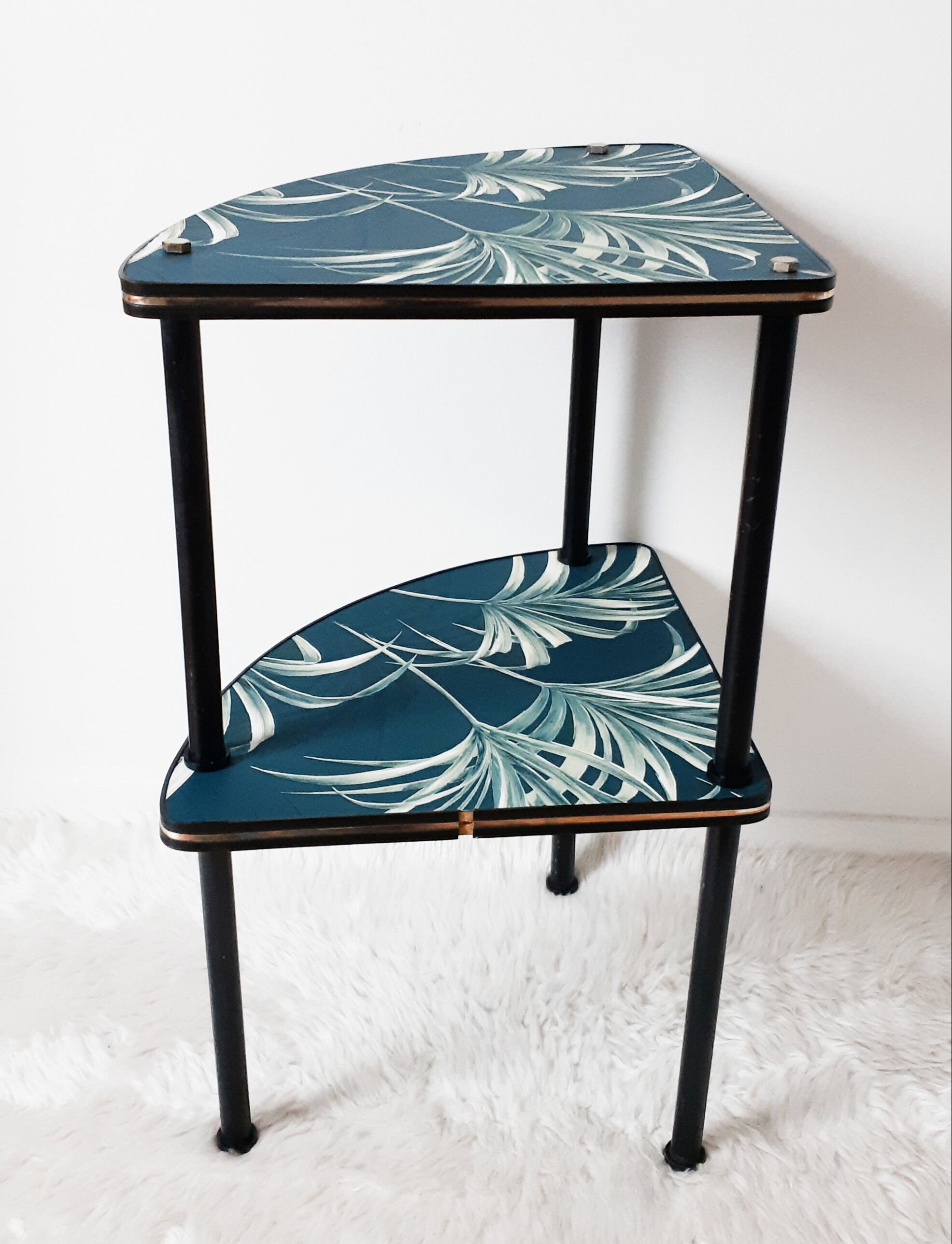 Restyled Formica corner shelf