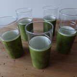 5 verres vintage par Henry & Miller Industries N.Y.C.