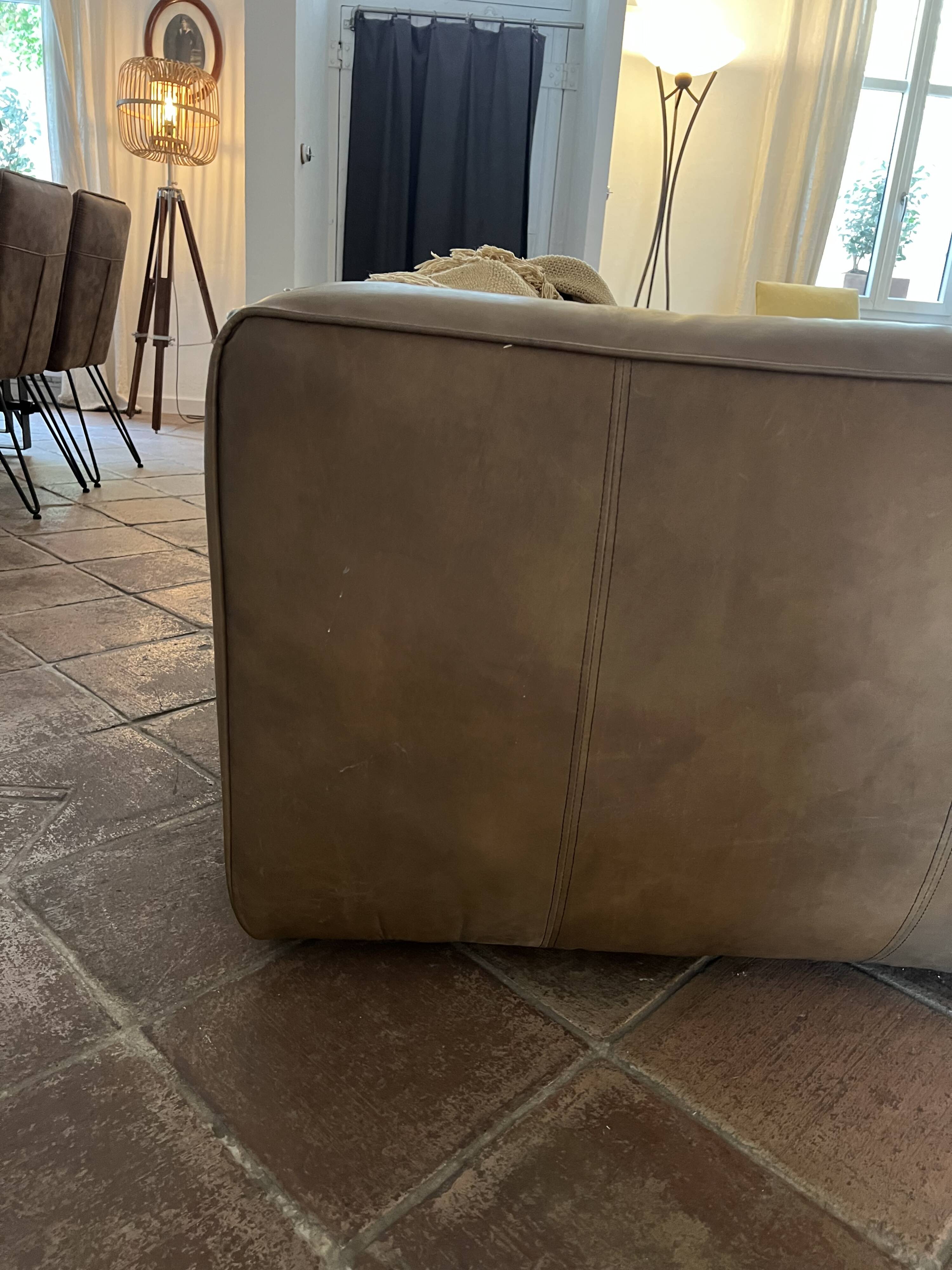 leather sofa