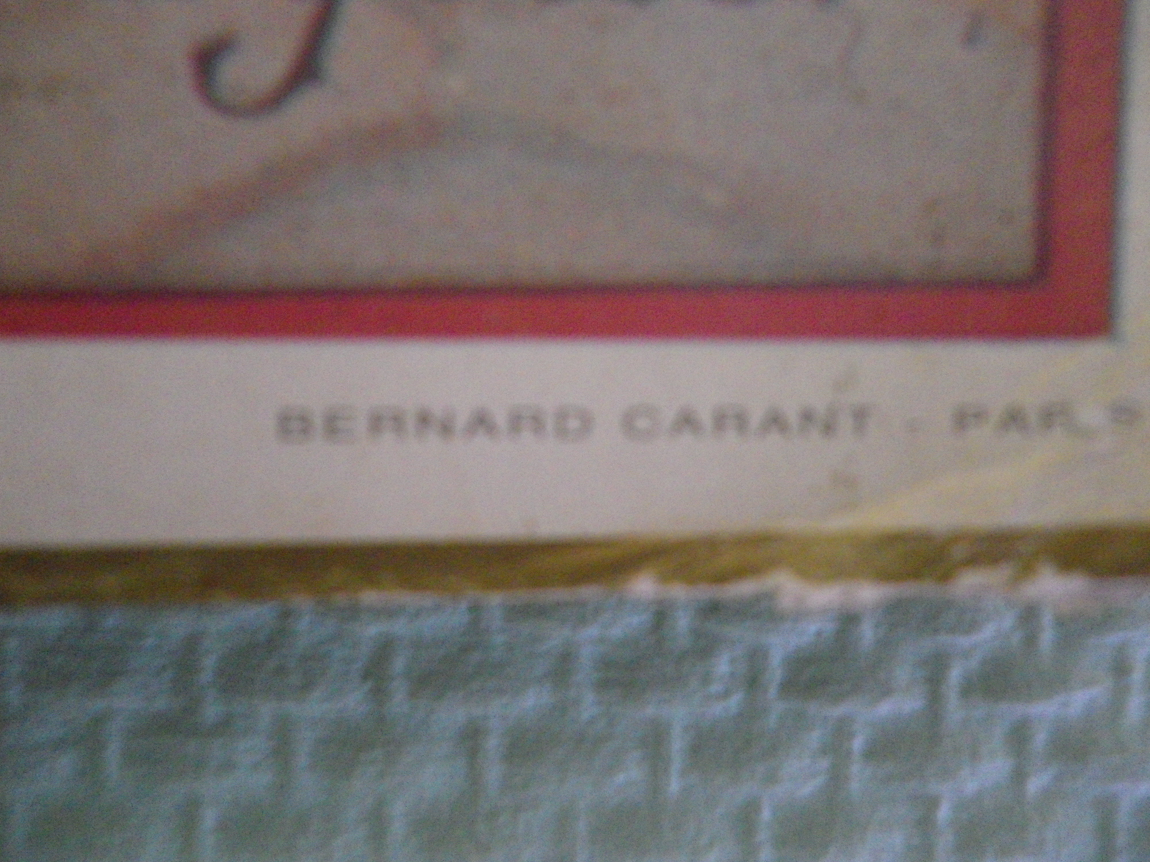 Advertising poster "chocolat suchard" Bernard Carant