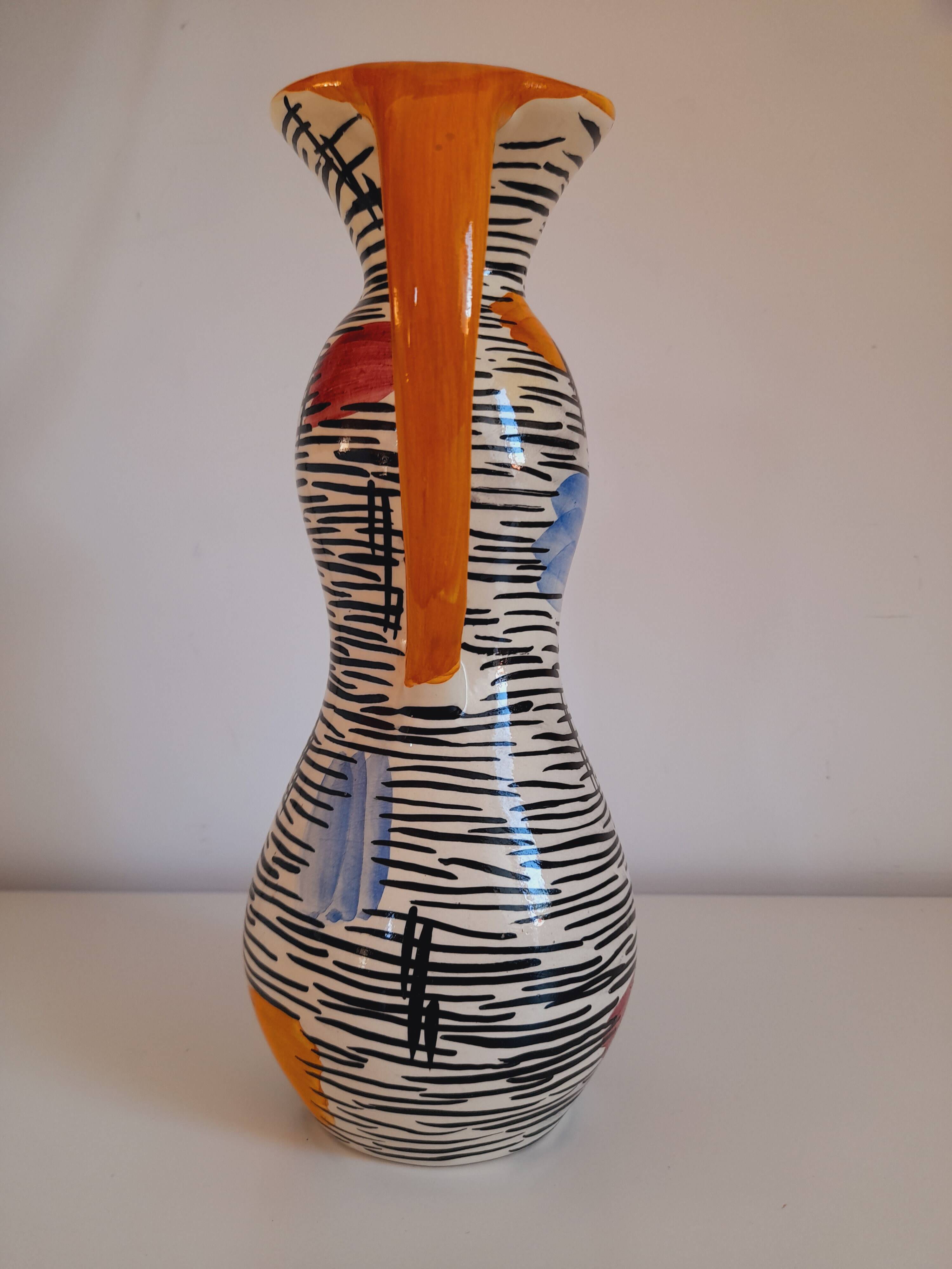 Vintage handmade pitcher from the 1960s.