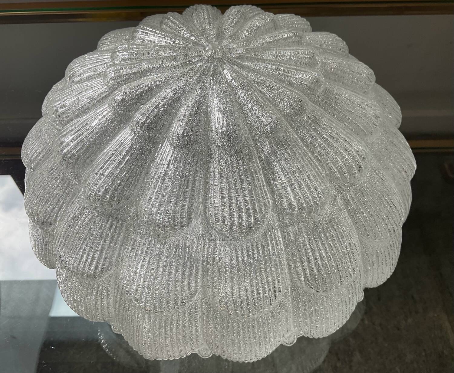 Vintage frosted glass wall or ceiling light