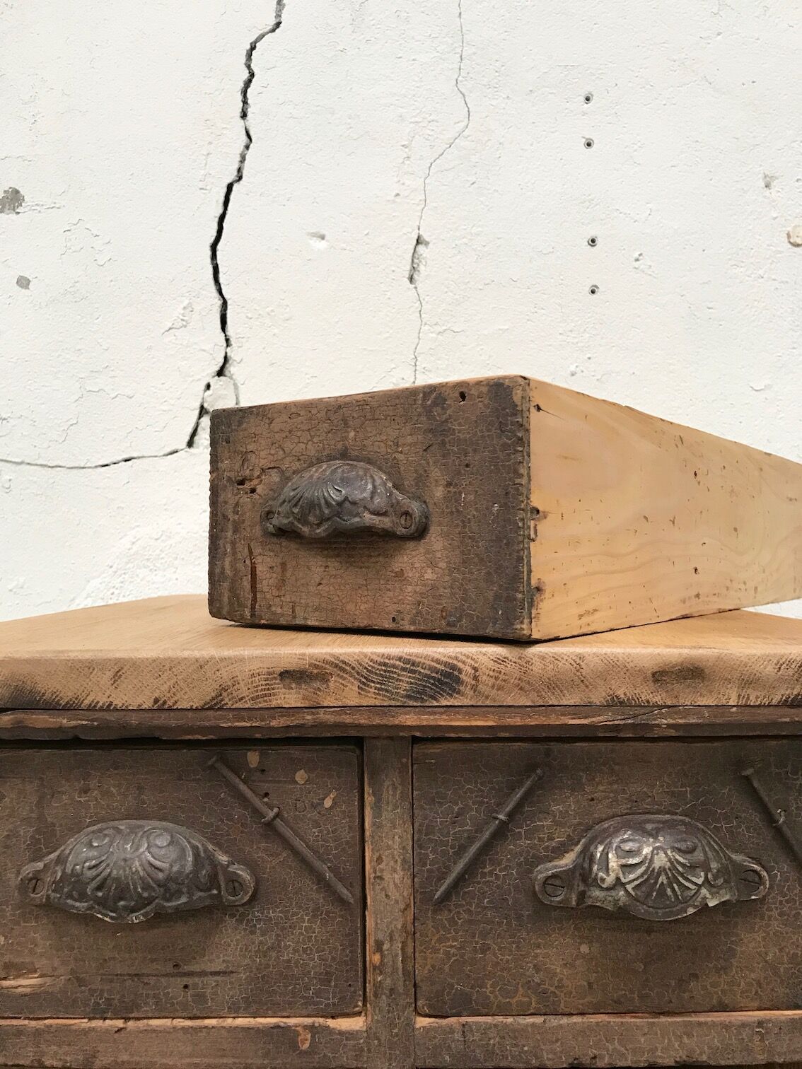 Wooden craft furniture with 10 drawers