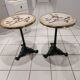 Pair of gueridon tables from Parisian bistro 1900s