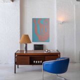 Minimalist figurative painting on stretched canvas by bODASCA