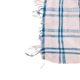 couverture vintage Haik à carreaux du maroc - 156 x 313 cm